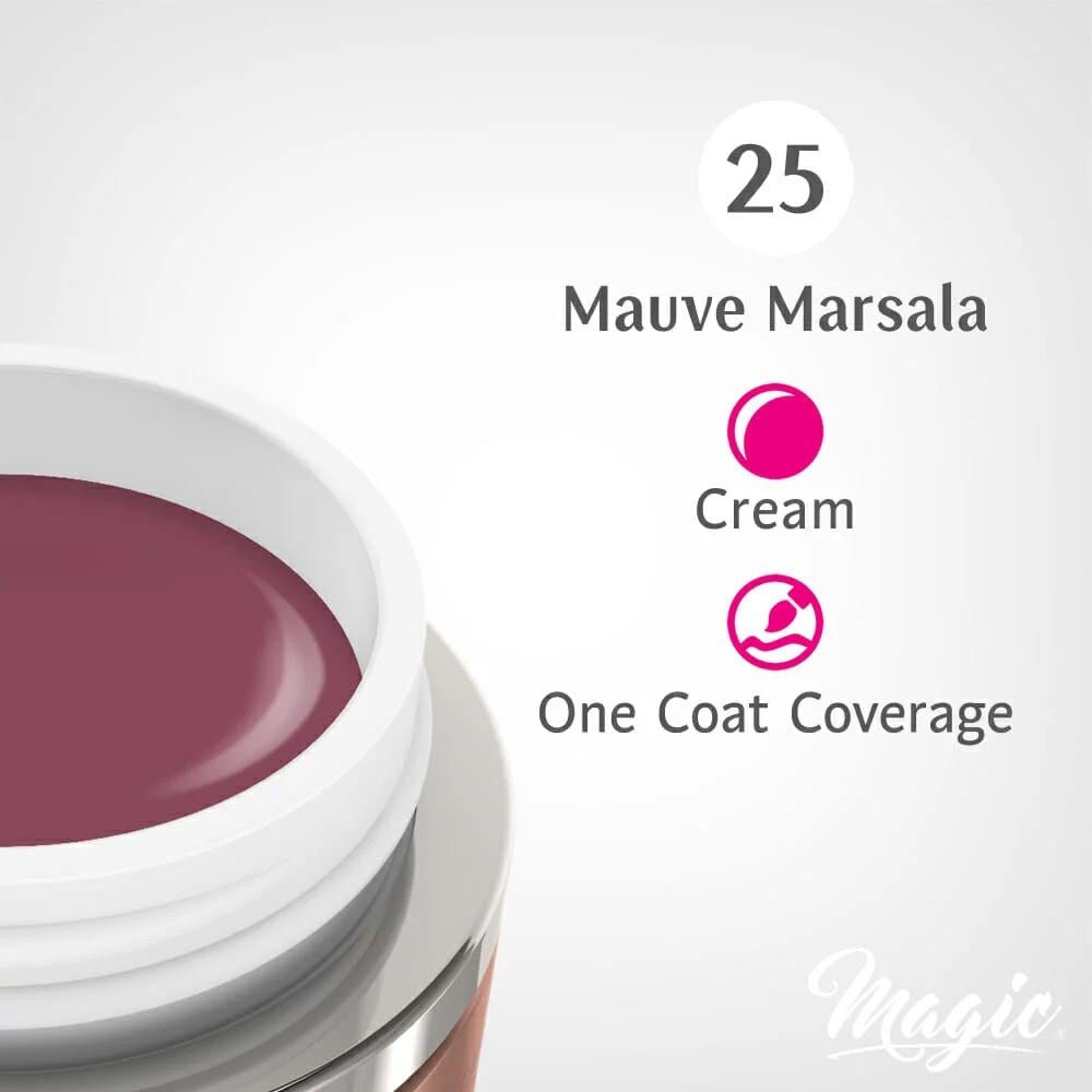 MAGIC GEL PAINT MAUVE MARSALA #25 - Purple Beauty Supplies