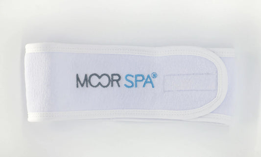 MOOR SPA TERRY CLOTH HEAD BAND W/ LOGO - Purple Beauty Supplies