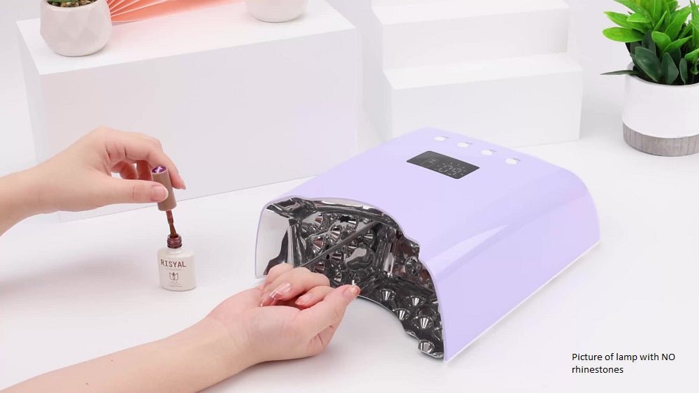 RECHARGEABLE PROFESSIONAL UV/LED NAIL LAMP W/ RHINESTONES - Purple Beauty Supplies