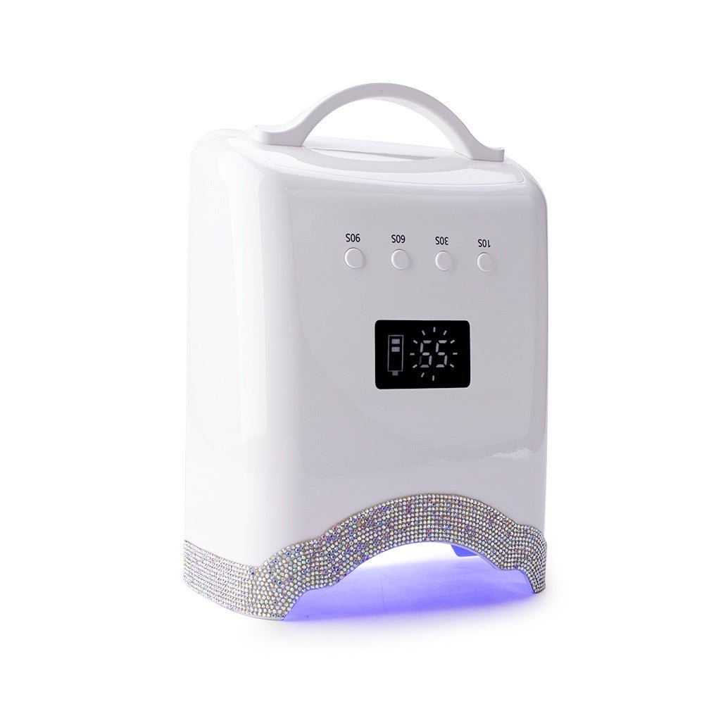 RECHARGEABLE PROFESSIONAL UV/LED NAIL LAMP W/ RHINESTONES - Purple Beauty Supplies