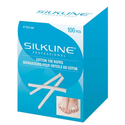 SILKLINE COTTON TOE ROPES BOX/100 - Purple Beauty Supplies