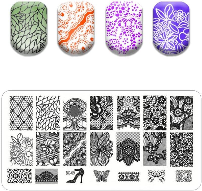 STAMPING PLATE BC09 - Purple Beauty Supplies