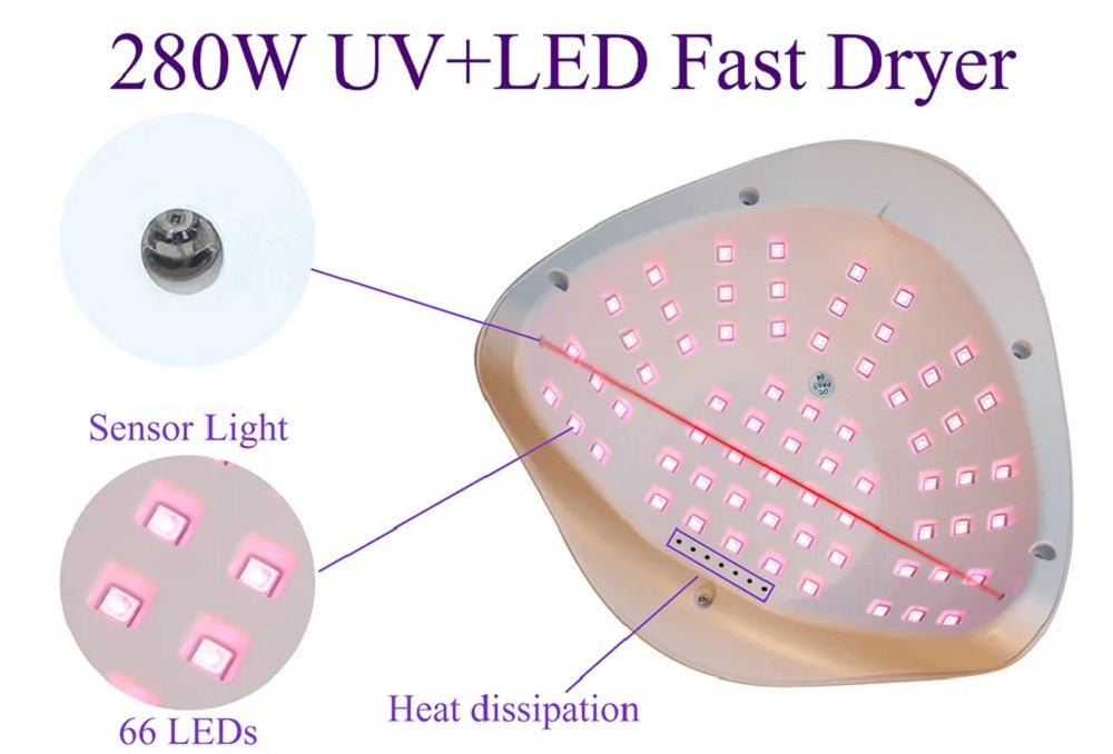 SUN X15 UV/ LED NAIL LAMP - Purple Beauty Supplies