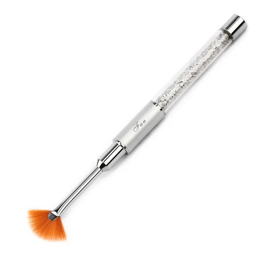 UGLY DUCKLING PREMIUM CRYSTAL FAN BRUSH - Purple Beauty Supplies