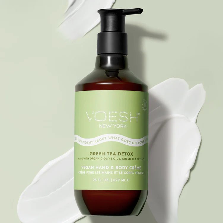 VOESH VEGAN BODY & HAND CREME 28 OZ - GREEN TEA - Purple Beauty Supplies