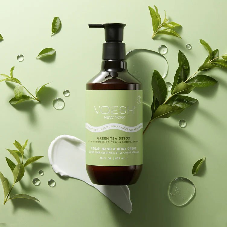 VOESH VEGAN BODY & HAND CREME 28 OZ - GREEN TEA - Purple Beauty Supplies