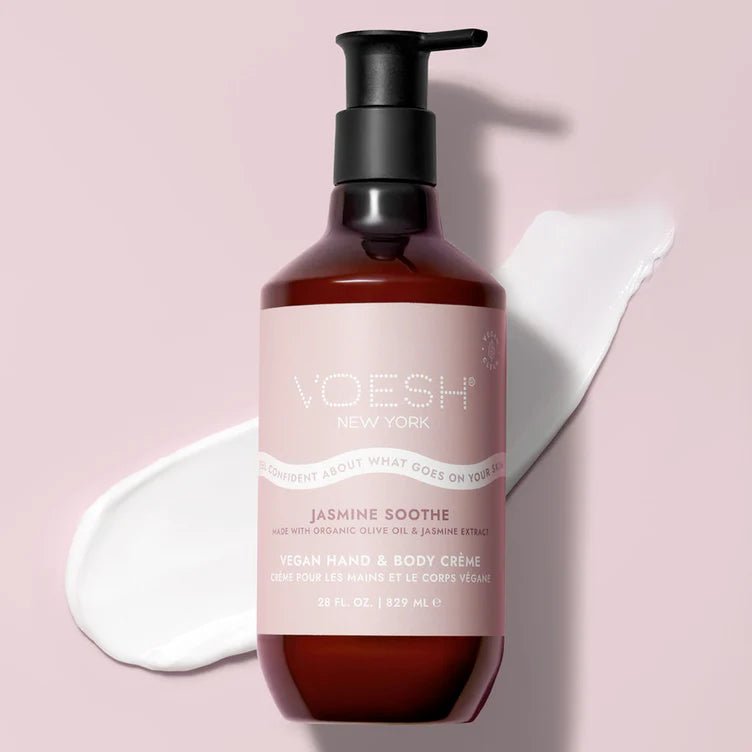 VOESH VEGAN BODY & HAND CREME 28 OZ - JASMINE SOOTHE - Purple Beauty Supplies