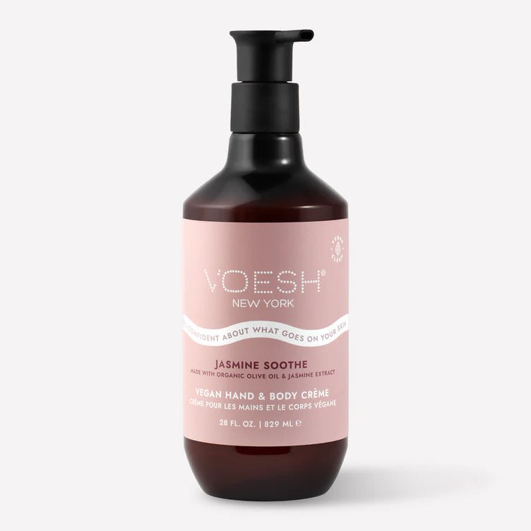 VOESH VEGAN BODY & HAND CREME 28 OZ - JASMINE SOOTHE - Purple Beauty Supplies