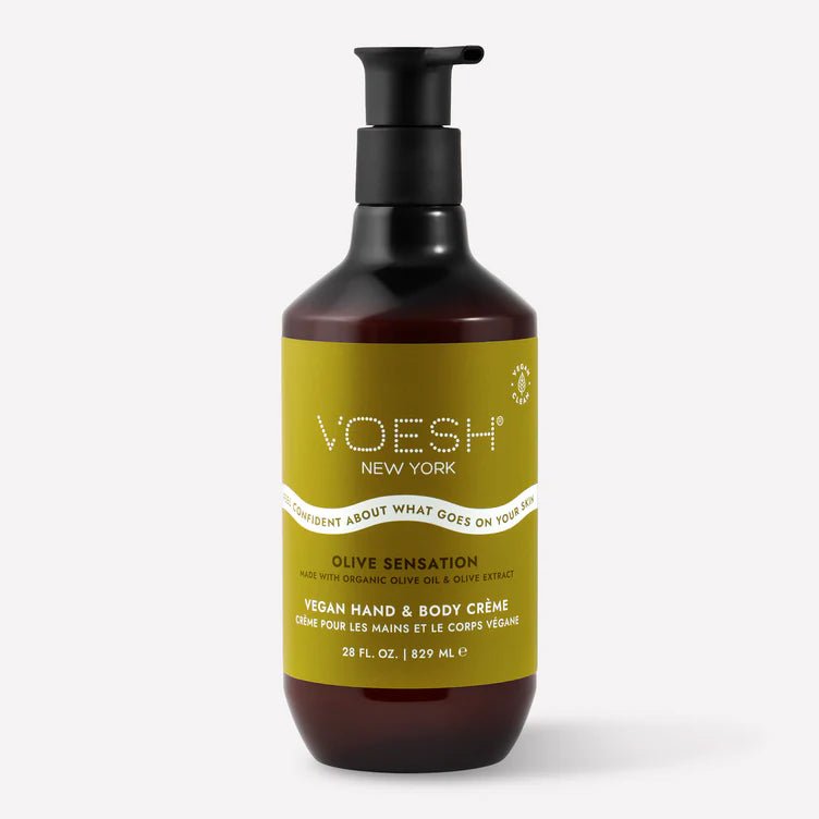 VOESH VEGAN BODY & HAND CREME 28 OZ - OLIVE SENSATION - Purple Beauty Supplies