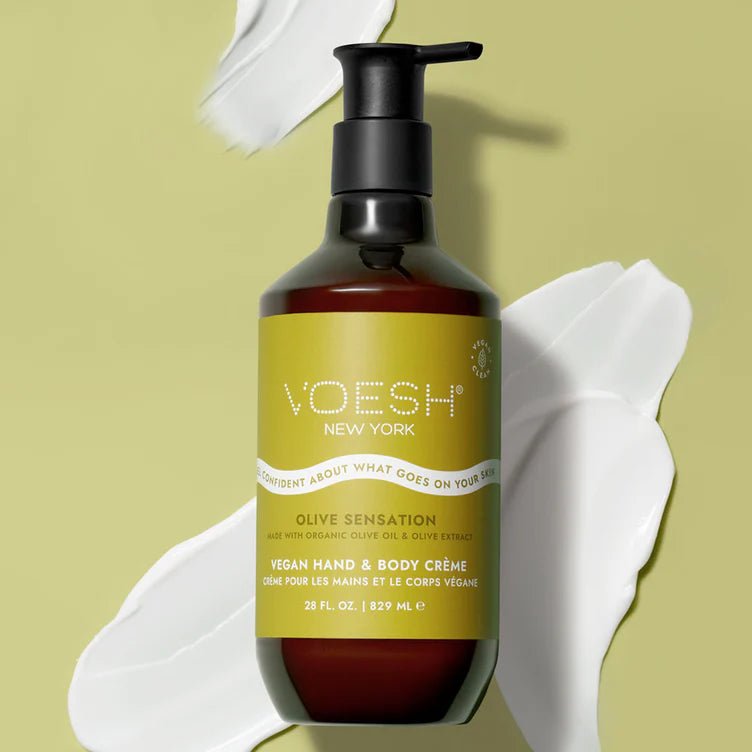 VOESH VEGAN BODY & HAND CREME 28 OZ - OLIVE SENSATION - Purple Beauty Supplies