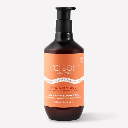 VOESH VEGAN BODY & HAND CREME 28 OZ - VITAMIN RECHARGE - Purple Beauty Supplies