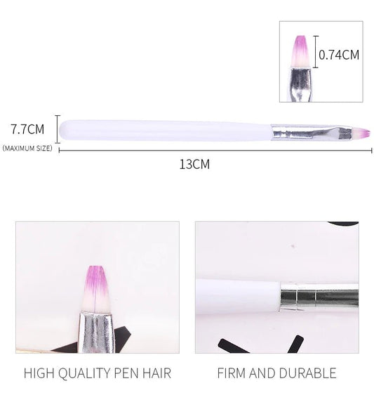 WHITE GEL BRUSH - Purple Beauty Supplies