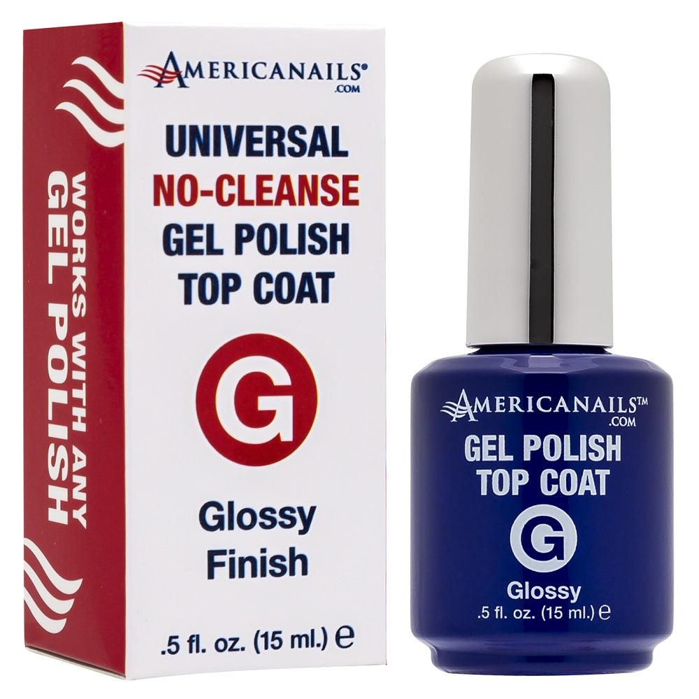 AMERICANAILS GEL POLISH NO CLEANSE TOP COAT .5 OZ. - Purple Beauty Supplies