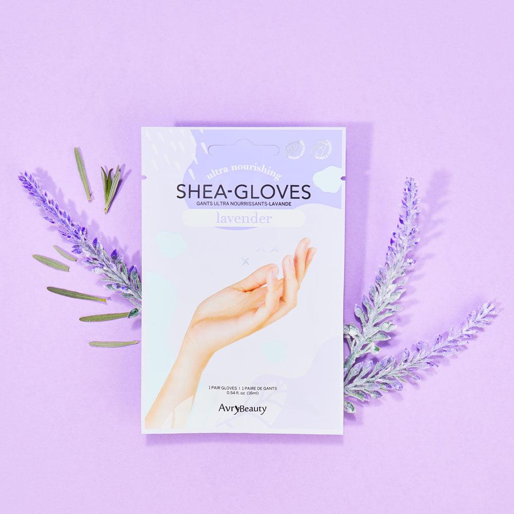 AVRY BEAUTY ULTRA NOURISHING SHEA GLOVES- LAVENDER - Purple Beauty Supplies