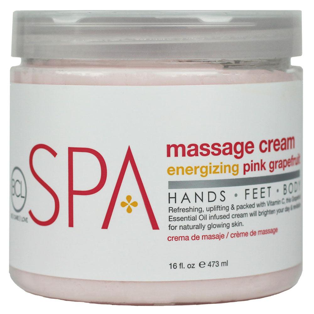 BCL SPA ENERGIZING PINK GRAPEFRUIT MASSAGE CREAM 16 OZ/473 ML - Purple Beauty Supplies