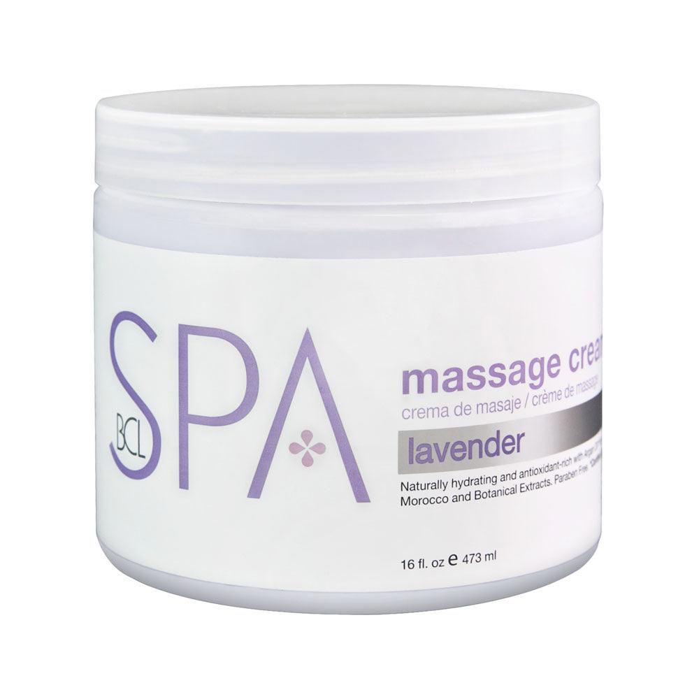 BCL SPA LAVENDER + MINT MASSAGE CREAM 16 OZ/473 ML - Purple Beauty Supplies