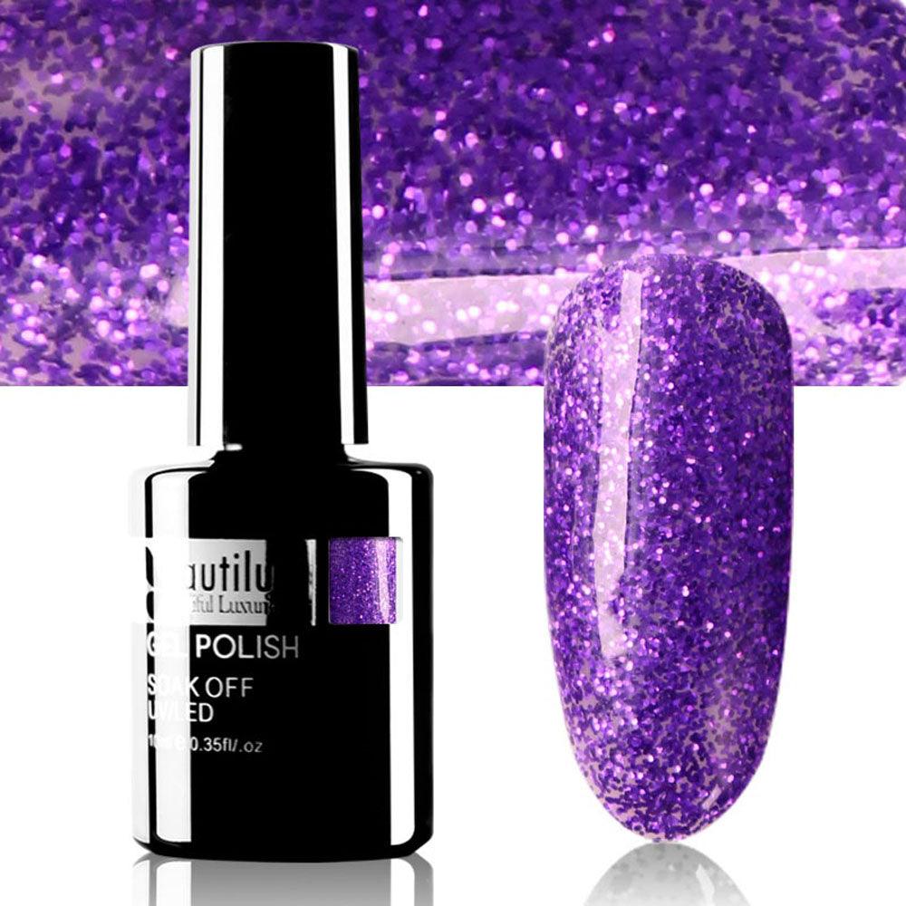BEAUTILUX GEL POLISH BLING #136 10ml - Purple Beauty Supplies