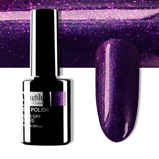 BEAUTILUX GEL POLISH DIAMOND GLITTER #153 10ml - Purple Beauty Supplies