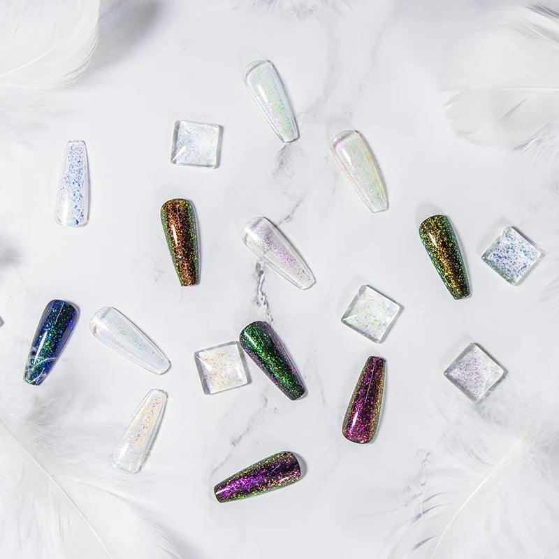 BEAUTILUX GLITTER NO WIPE TOP COAT #GT-17 (Opal) - Purple Beauty Supplies