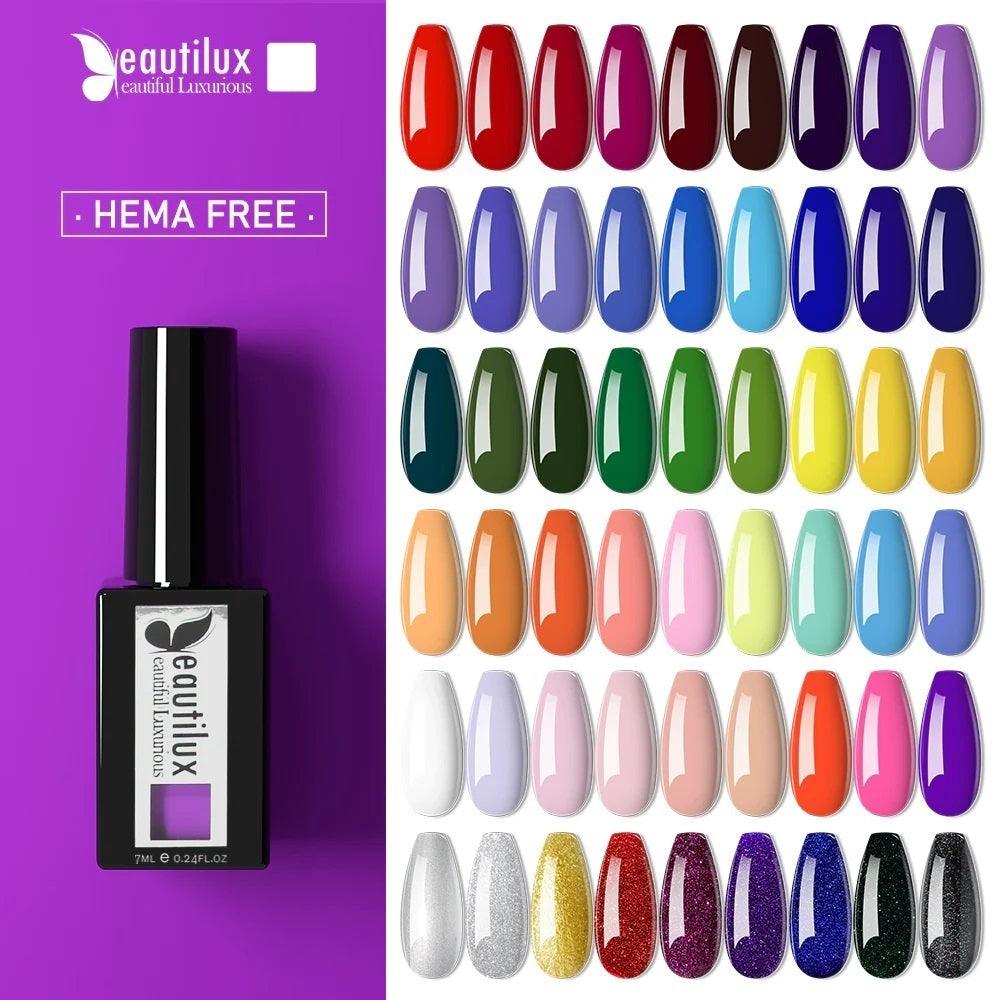BEAUTILUX HEMA FREE GEL POLISH #51 7 ML - Purple Beauty Supplies