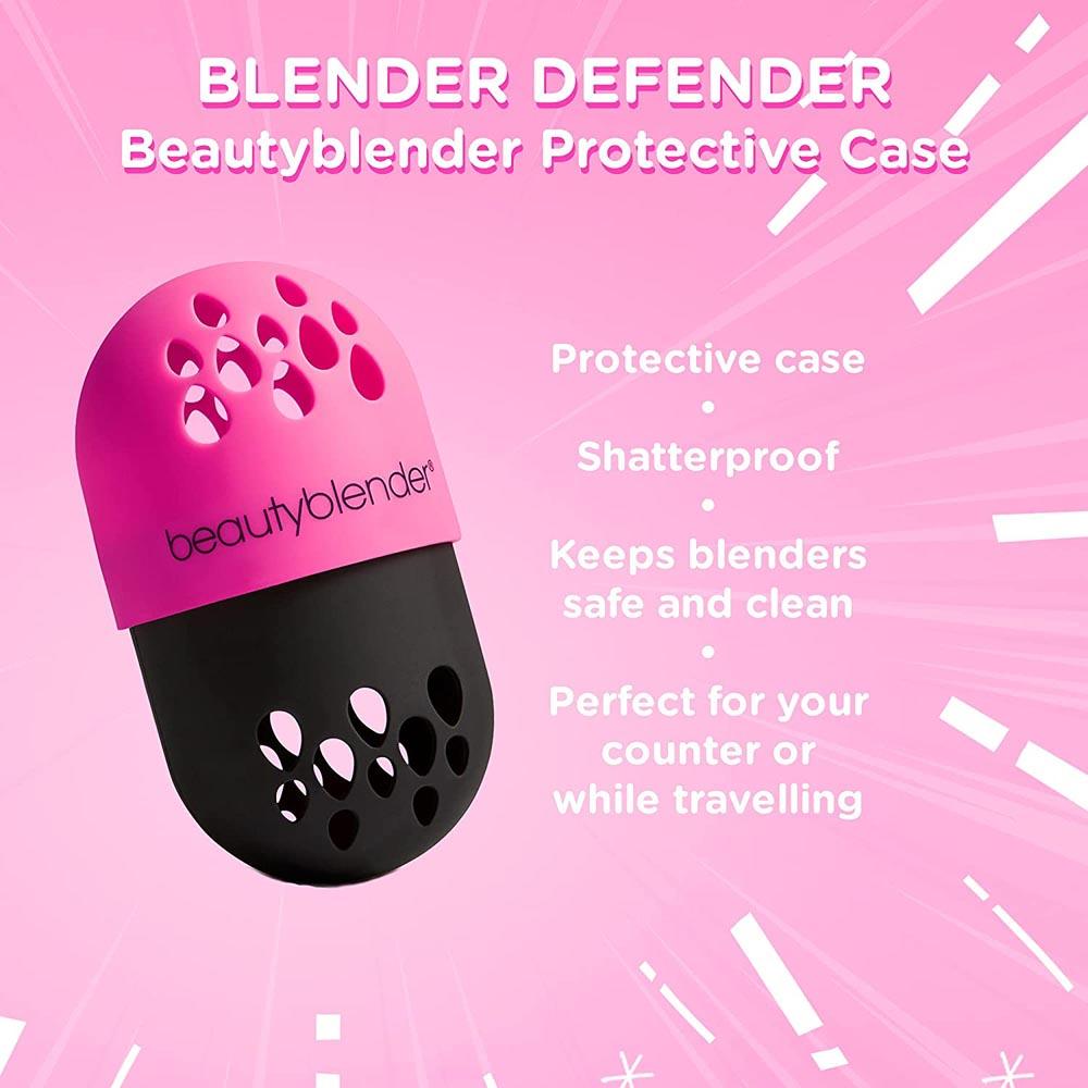 BEAUTY BLENDER DEFENDER CASE - BLACK/PINK - Purple Beauty Supplies