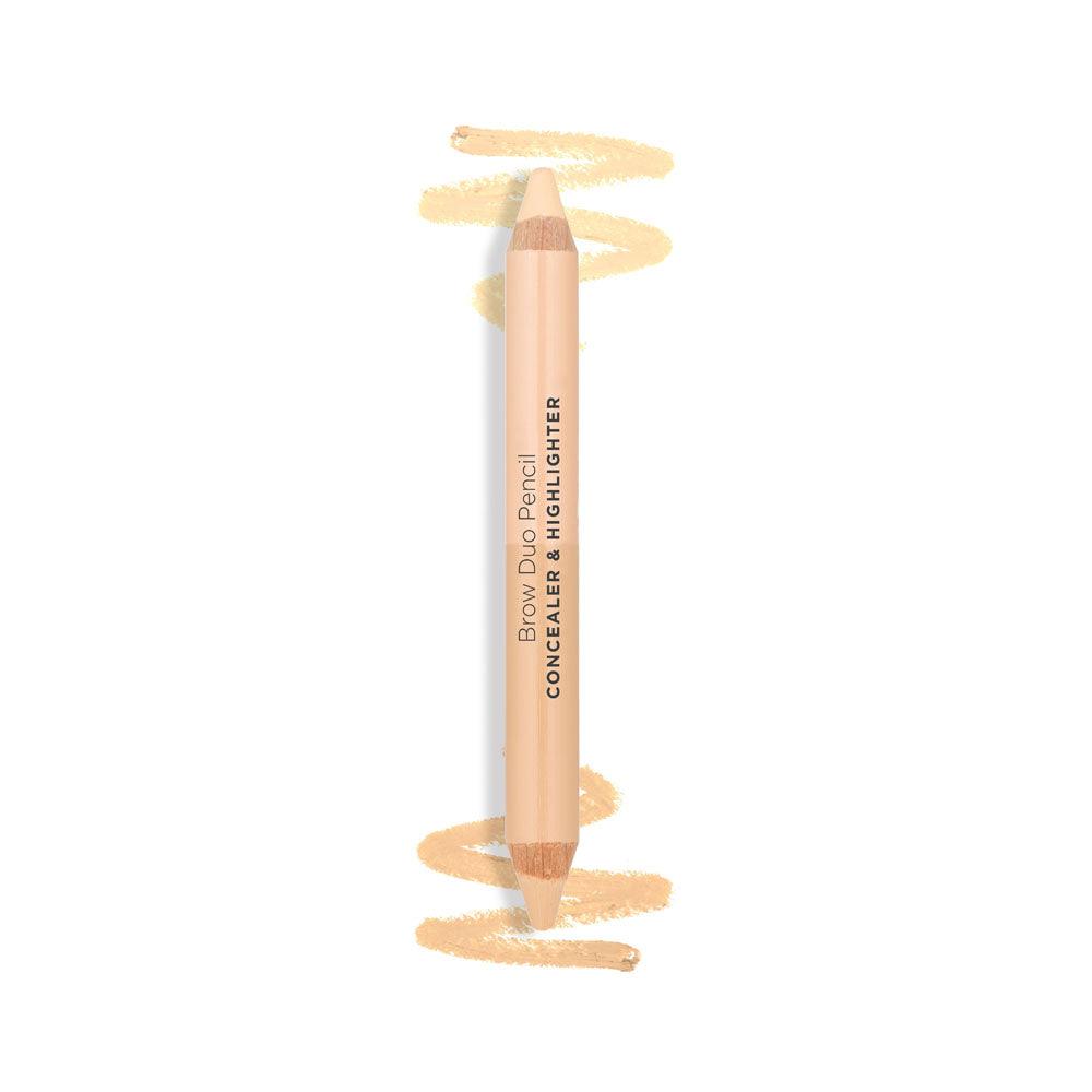 BILLION DOLLAR BROWS PENCIL DUO HIGHLIGHTER & CONCEALER - Purple Beauty Supplies