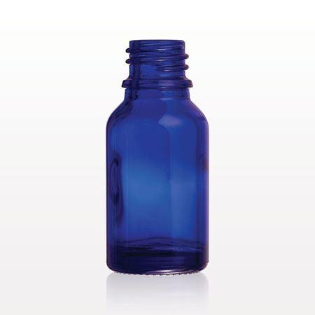 BLUE GLASS BOTTLE 15 ML - Purple Beauty Supplies