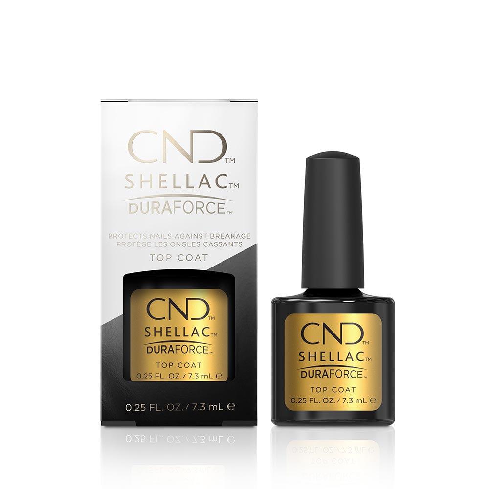 CND SHELLAC DURAFORCE TOP COAT .25 OZ/7 ML - Purple Beauty Supplies