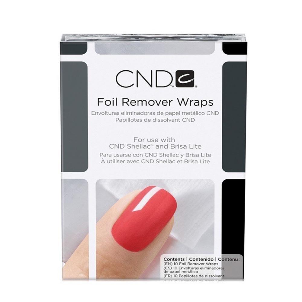 CND SHELLAC FOIL REMOVER WRAPS 10 PK - Purple Beauty Supplies