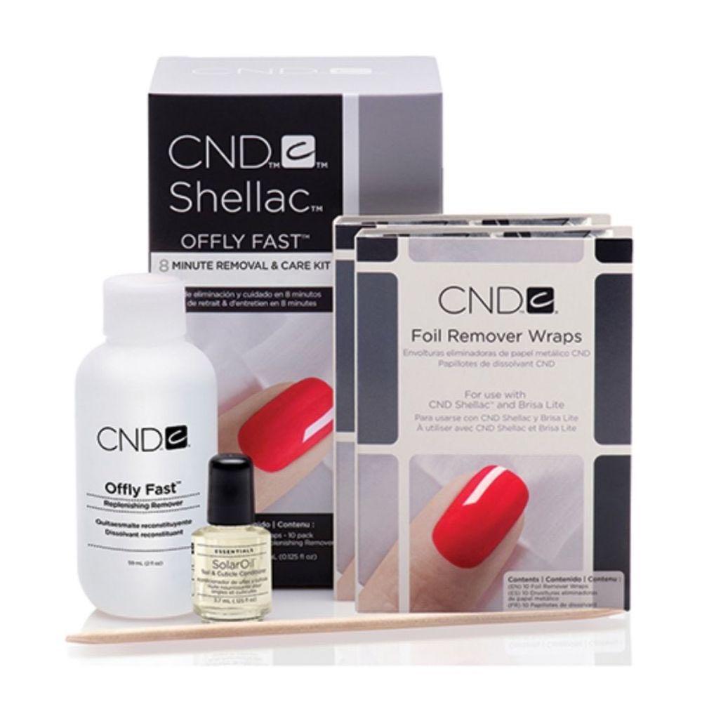 CND SHELLAC OFFLY FAST 8 MINUTE REMOVAL & CARE KIT - Purple Beauty Supplies