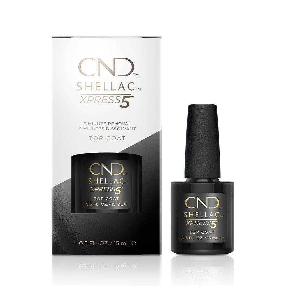 CND SHELLAC XPRESS5 TOP COAT .5 OZ/15 ML - Purple Beauty Supplies