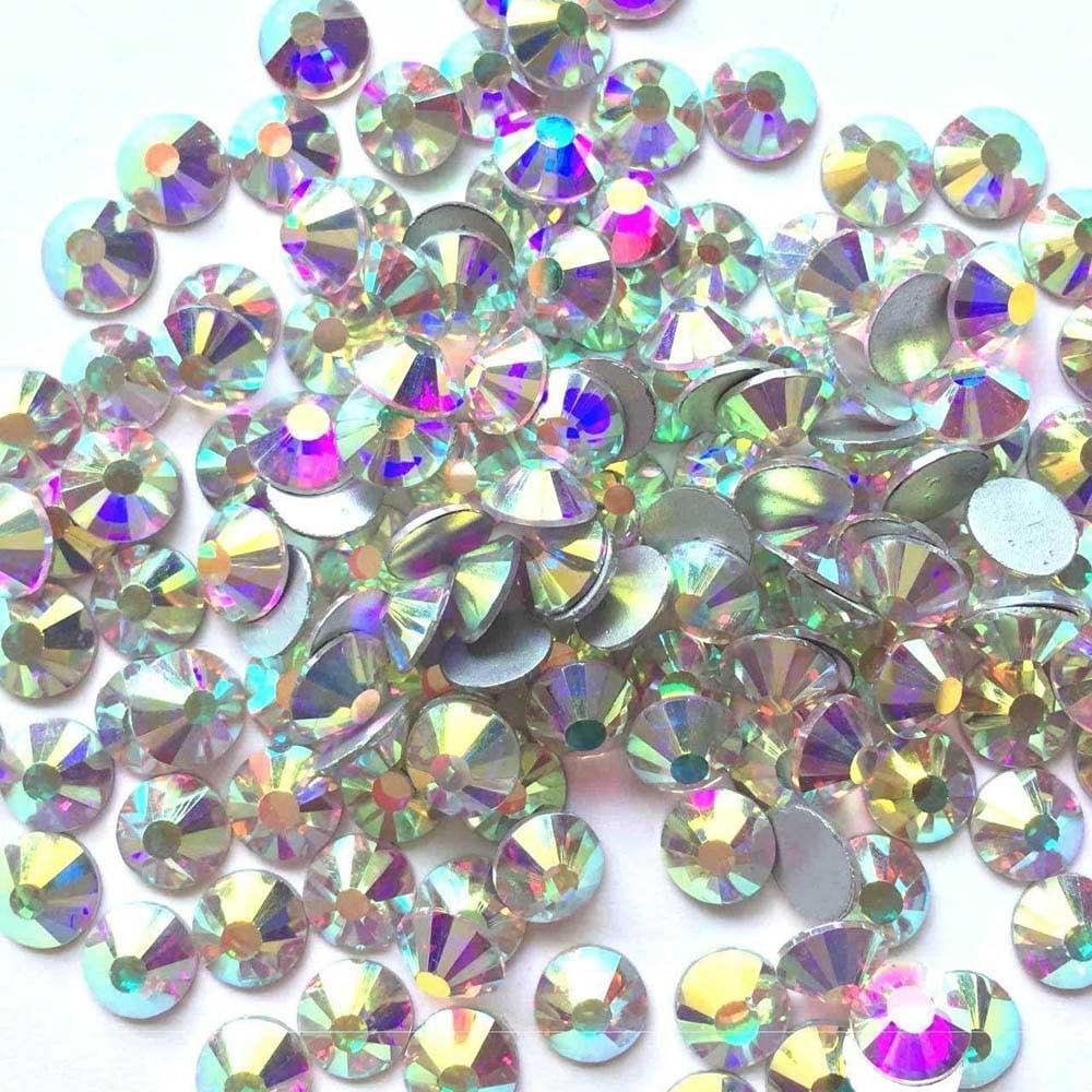 CRYSTAL RHINESTONES 1440 PCS CRYSTAL AB SS10 - Purple Beauty Supplies