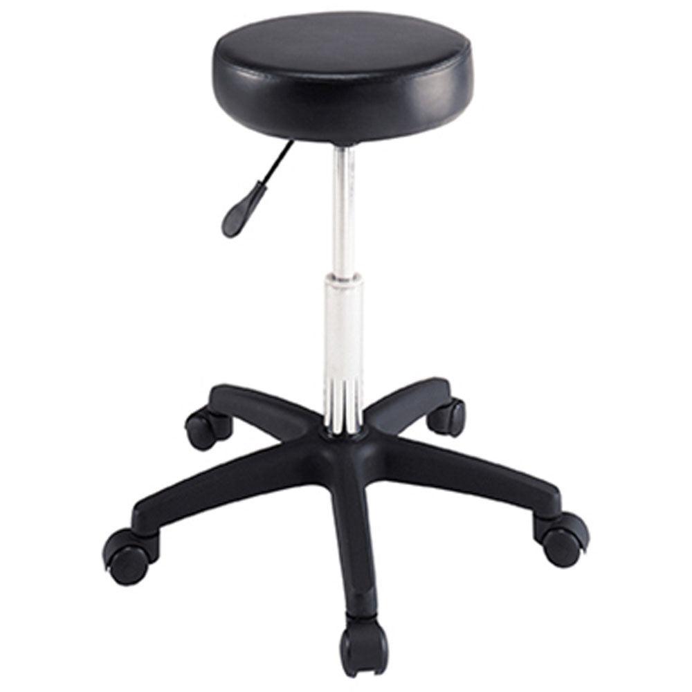 DANNYCO STOOL (TEXTURED) BLACK ROUND SEAT - Purple Beauty Supplies