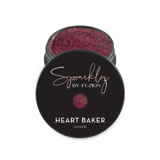 DISC FUZION SPARKLEZ HEART BAKER 15 G - Purple Beauty Supplies