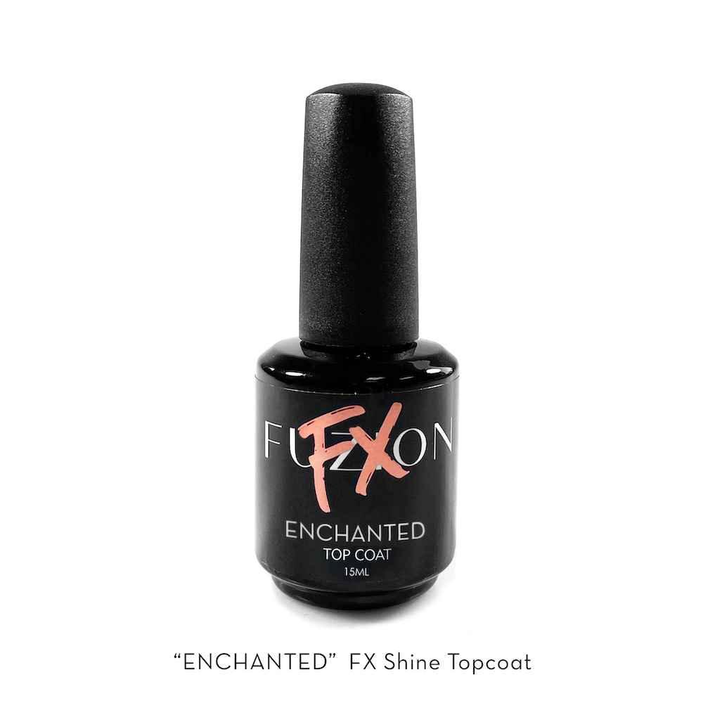 FUZION FX METALLIC PEARL TOP COAT EHCHANTED UV/LED 15 ML - Purple Beauty Supplies