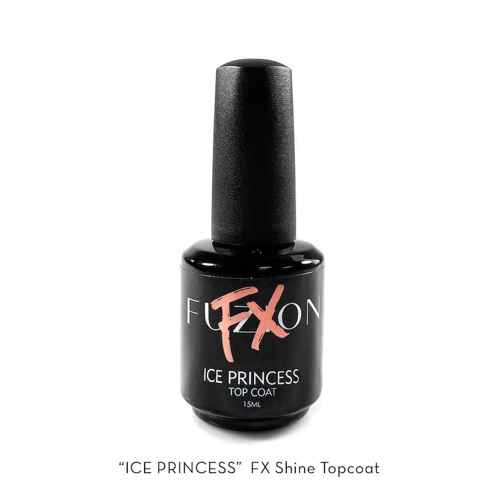 FUZION FX METALLIC PEARL TOP COAT ICE PRINCESS UV/LED 15 ML - Purple Beauty Supplies