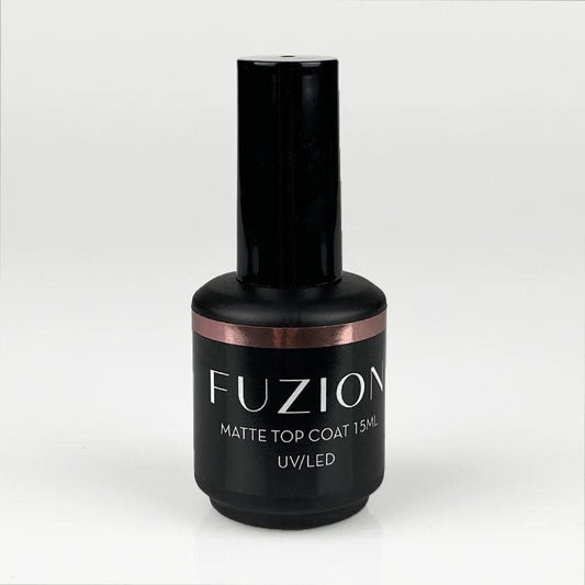 FUZION GEL MATTE TOP COAT UV/LED 15 ML - Purple Beauty Supplies