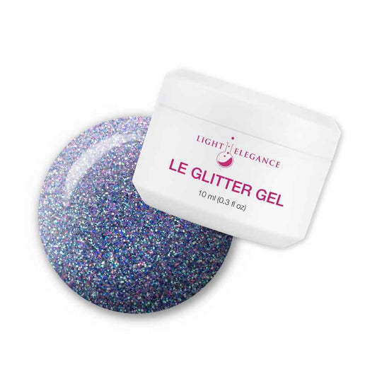 LIGHT ELEGANCE GLITTER GEL TOUGH ACT TO FOLLOW 10 ML - Purple Beauty Supplies