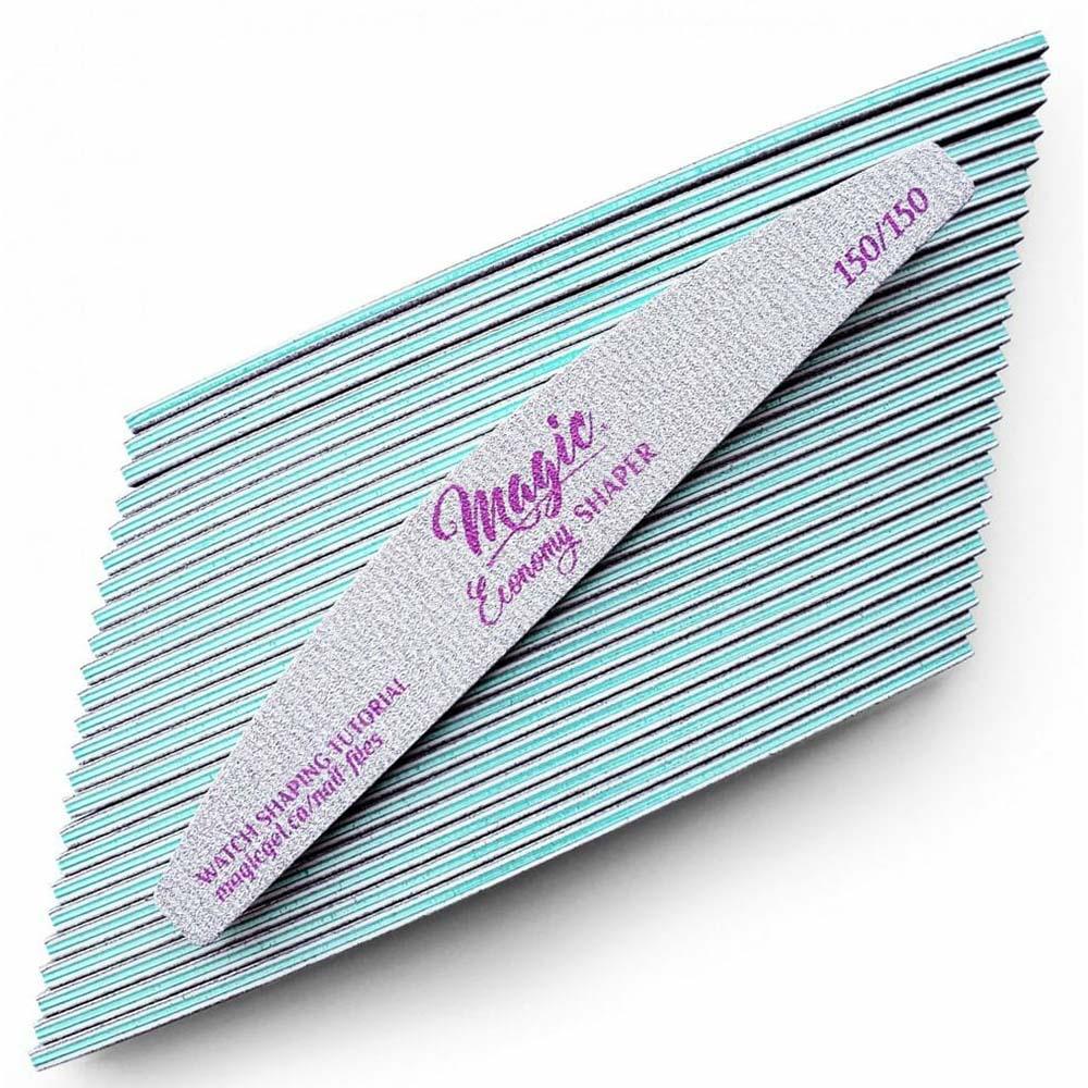 MAGIC GEL ECONOMY SHAPER NAIL FILE 150/150 25 PK - Purple Beauty Supplies