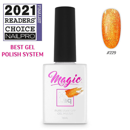 MAGIC GEL MLaq AMBER TIDES #229 - Purple Beauty Supplies