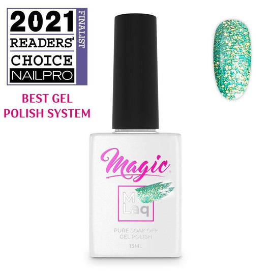 MAGIC GEL MLaq MOON LIGHT GREEN #187 - Purple Beauty Supplies