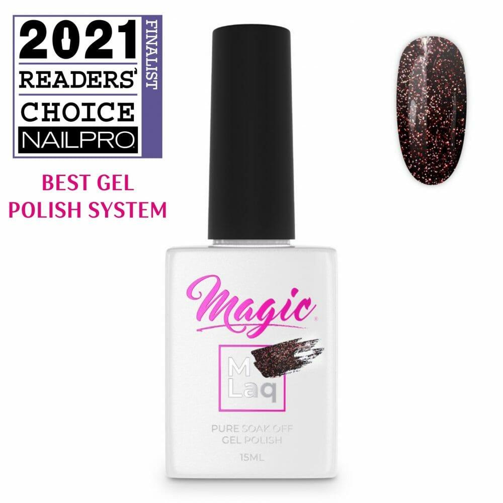 MAGIC GEL MLaq REFLECTIONS BURGUNDY #111 - Purple Beauty Supplies