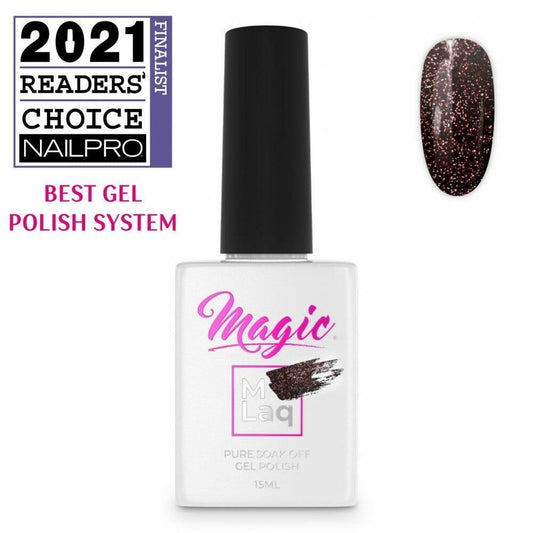 MAGIC GEL MLaq REFLECTIONS BURGUNDY #111 - Purple Beauty Supplies