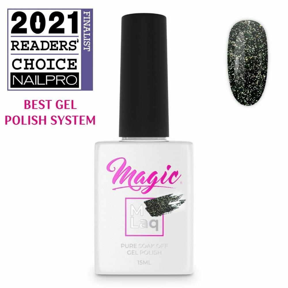 MAGIC GEL MLaq REFLECTIONS DARK GREEN #110 - Purple Beauty Supplies