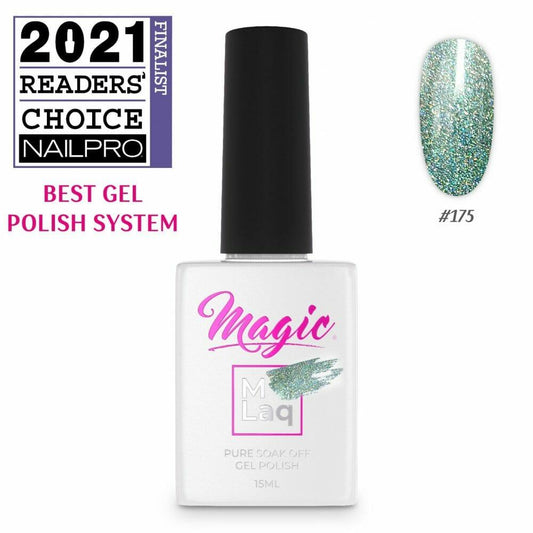 MAGIC GEL MLaq REFLECTIONS SILVER SAGE #175 - Purple Beauty Supplies