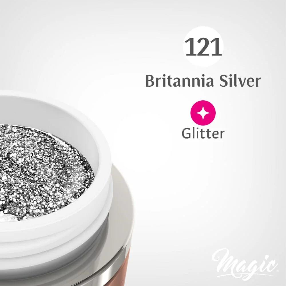 MAGIC GEL PAINT BRITANNIA SILVER #121 - Purple Beauty Supplies