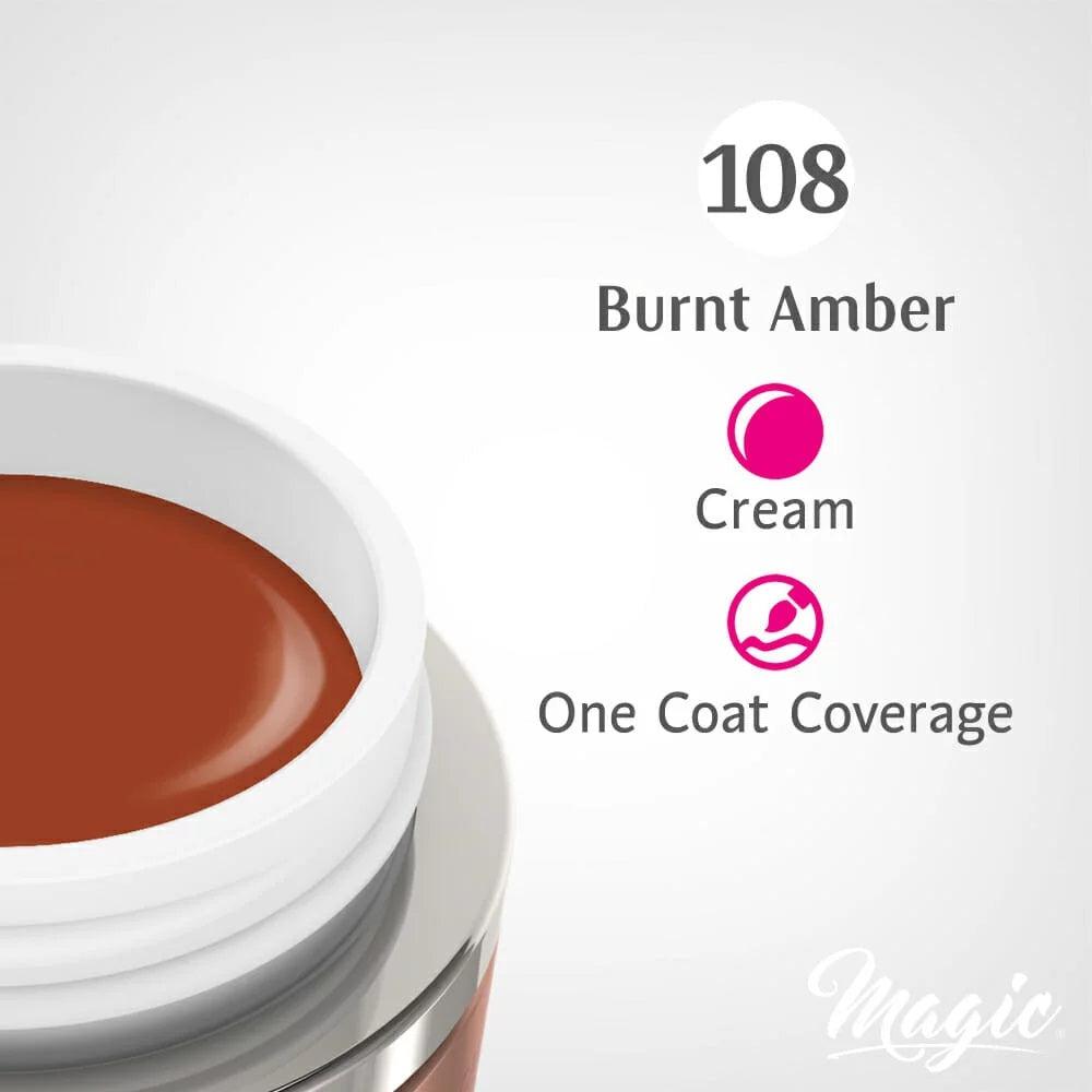 MAGIC GEL PAINT BURNT AMBER #108 - Purple Beauty Supplies