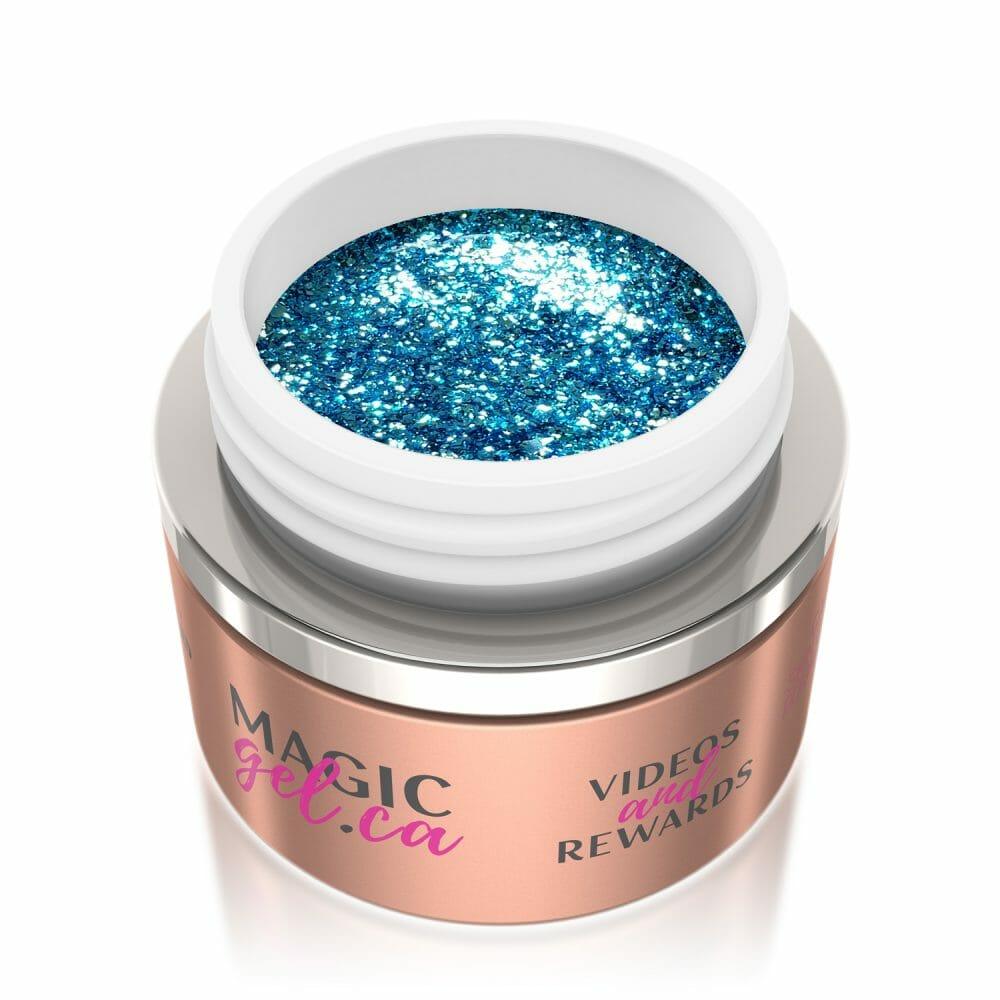 MAGIC GEL PAINT GLITTER AZURE ICE #206 - Purple Beauty Supplies