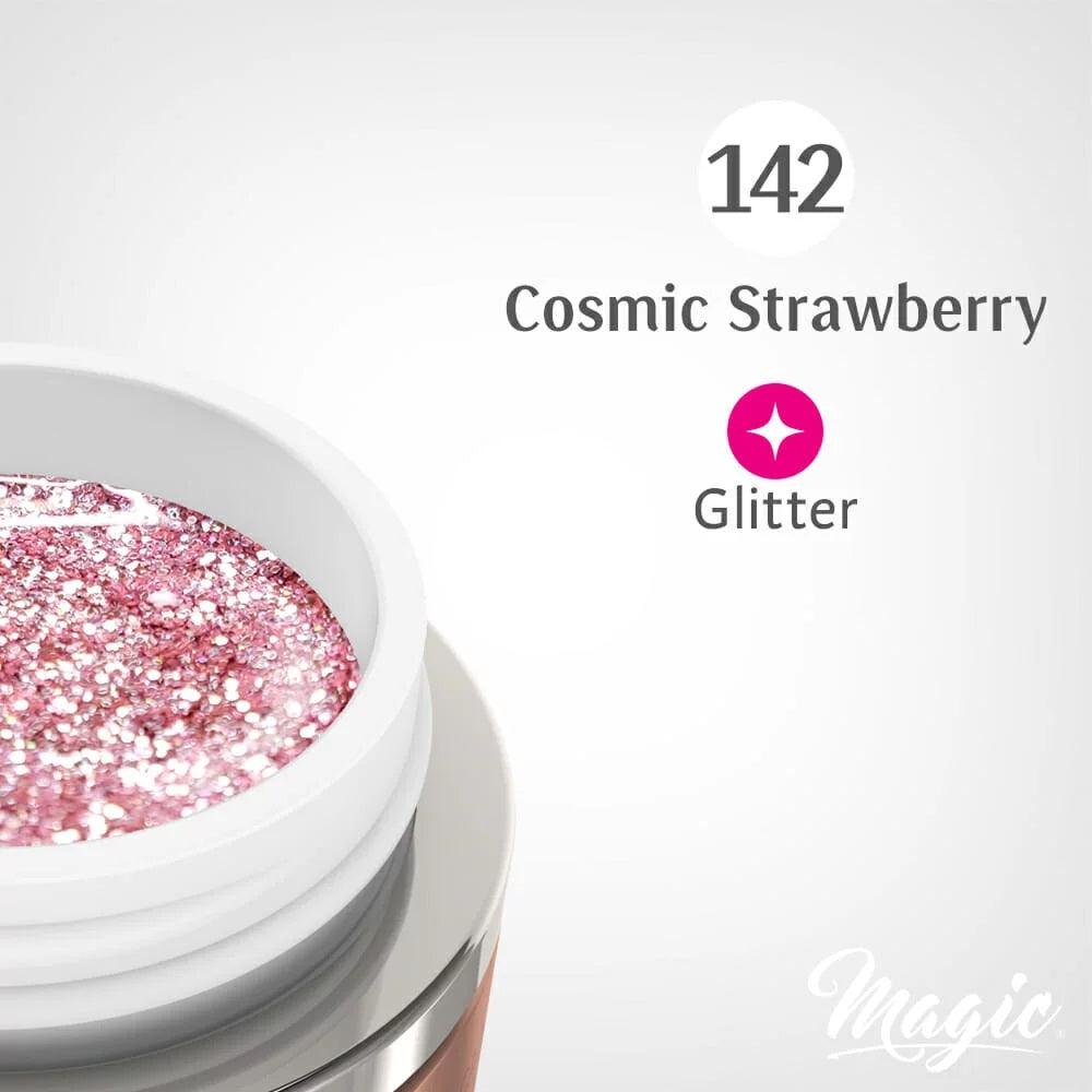 MAGIC GEL PAINT GLITTER COSMIC STRAWBERRY #142 - Purple Beauty Supplies