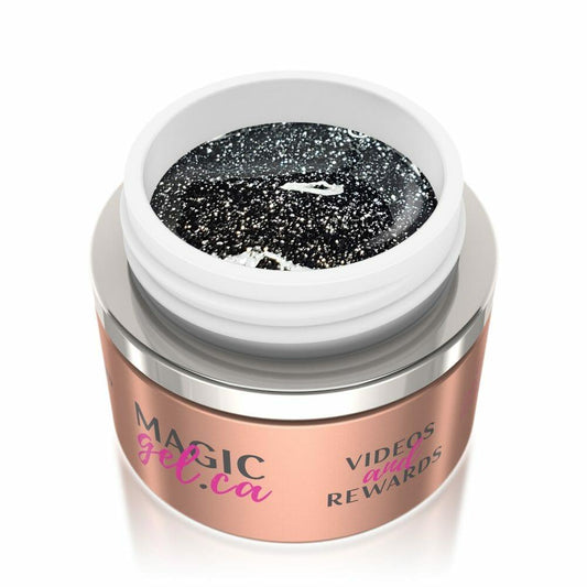 MAGIC GEL PAINT GLITTER PRECIOUS CHARCOAL #119 - Purple Beauty Supplies